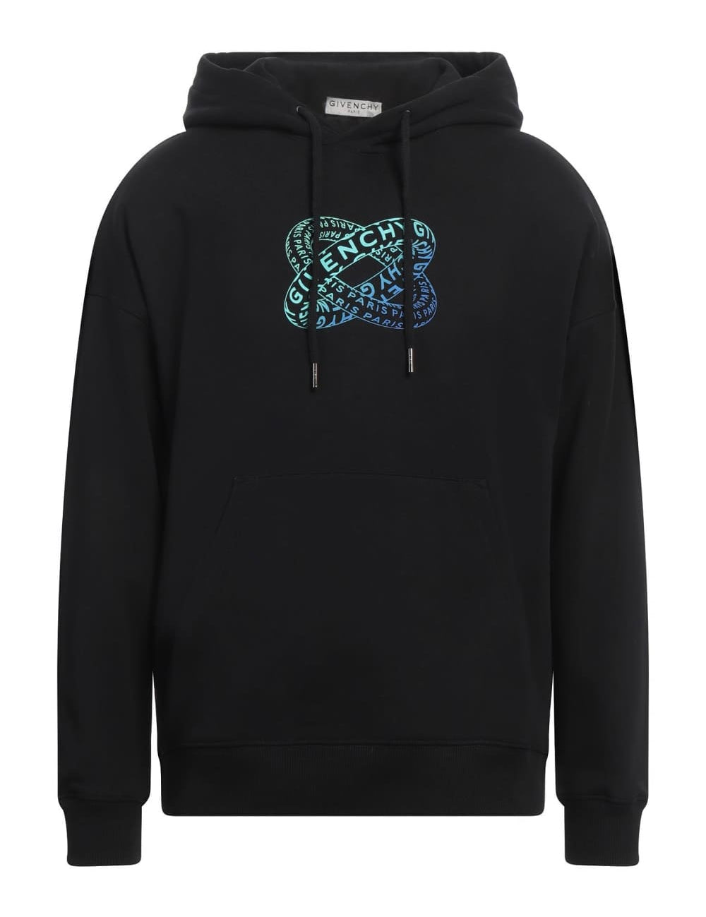 Givenchy Black Infinity Rings Logo Hoodie Black