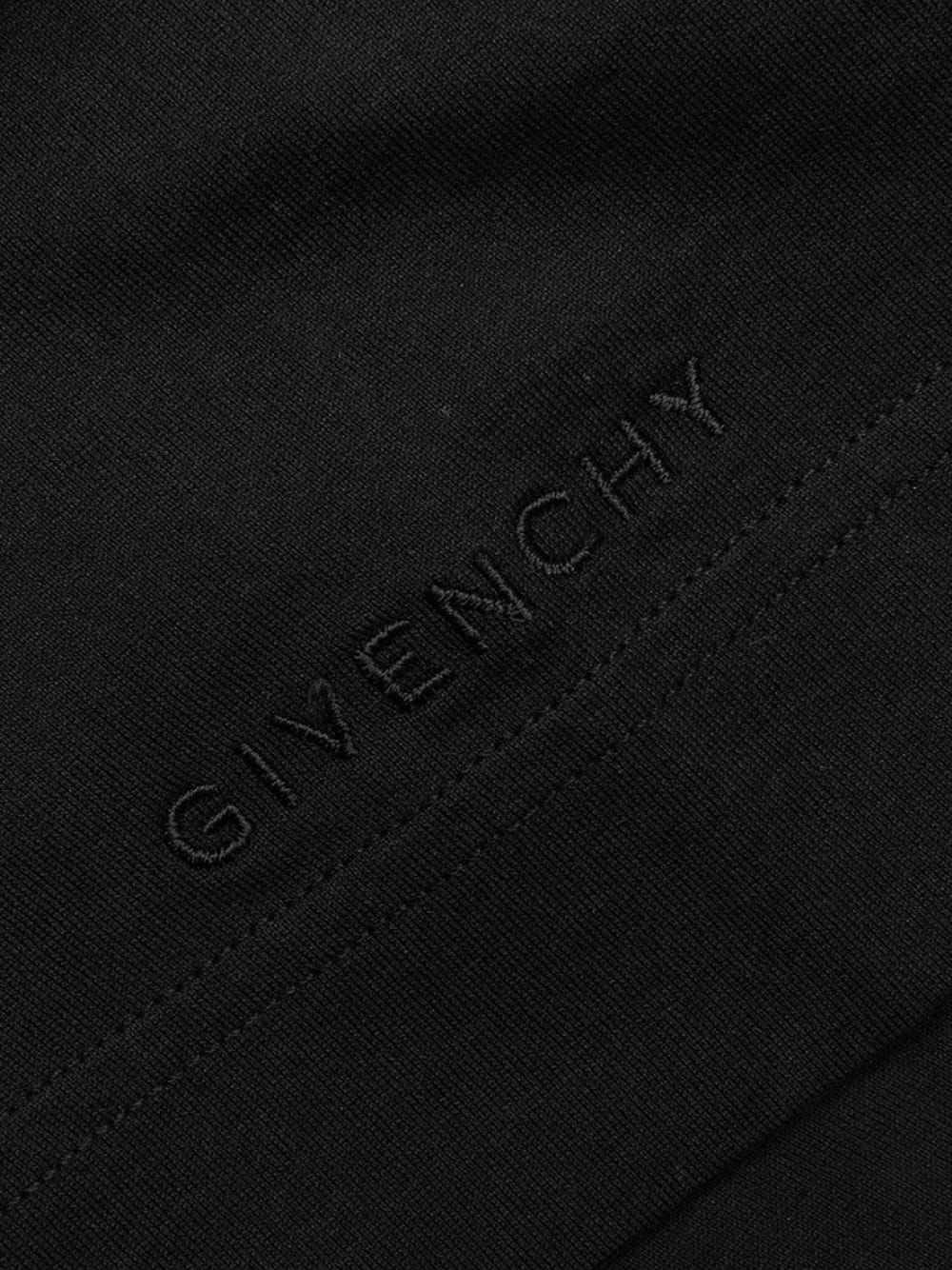Givenchy 4G Dragon Flames Fire  Logo Cotton T-shirt Black