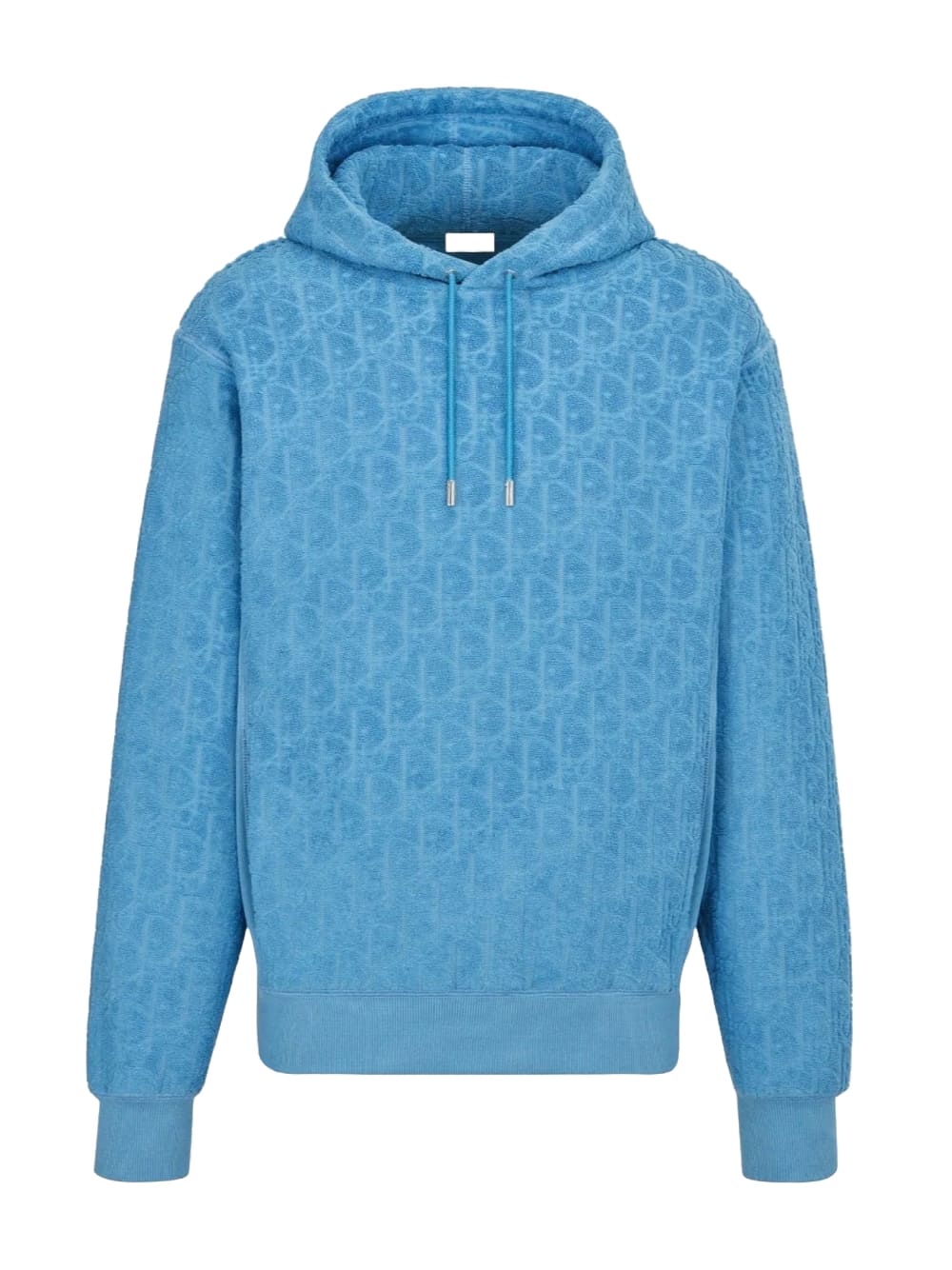 Dior Oblique Hooded Sweatshirt Terry Blue