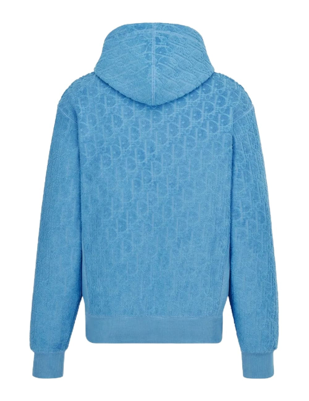 Dior Oblique Hooded Sweatshirt Terry Blue