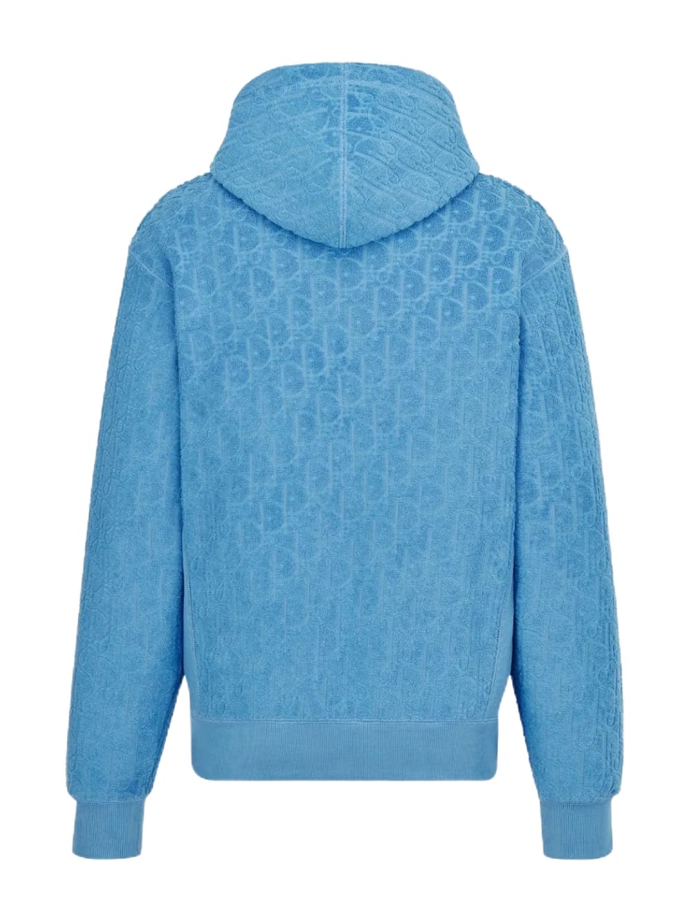 Dior Oblique Hooded Sweatshirt Terry Blue