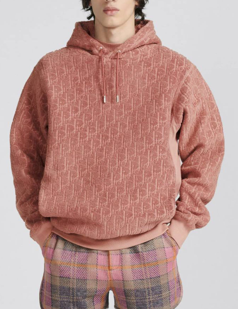 Dior Oblique Hooded Sweatshirt Pink