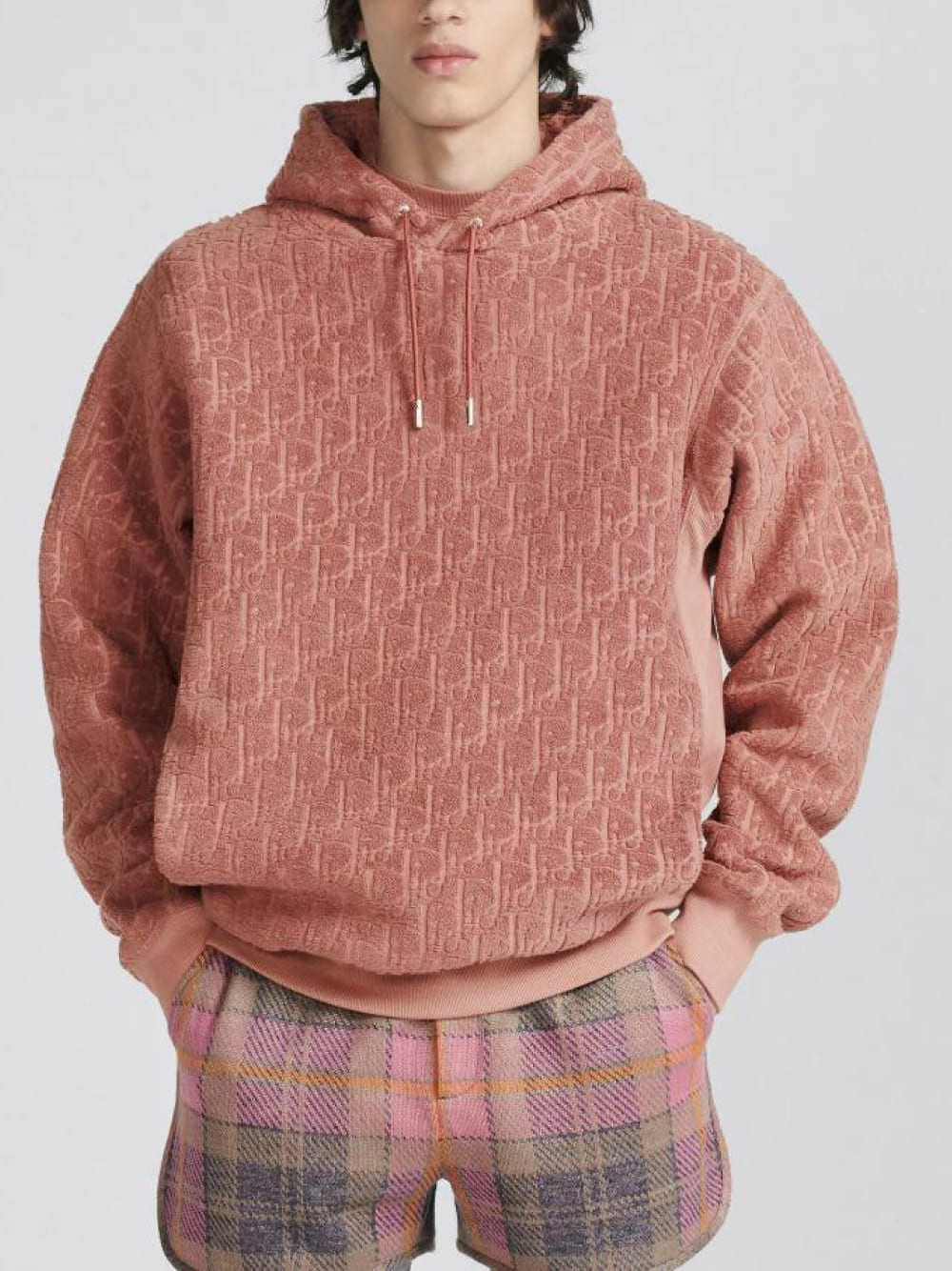 Dior Oblique Hooded Sweatshirt Pink