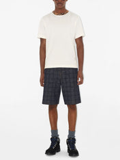 Burberry Check Trim Relaxed Fit Cotton T-Shirt White