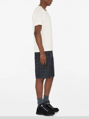 Burberry Check Trim Relaxed Fit Cotton T-Shirt White