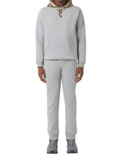 Burberry Check Panel Jogging Pants Camel Gray