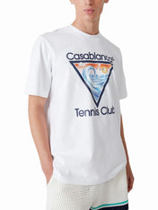 Casablanca Wave Ex Beach Tennis Club Icon T-Shirt White