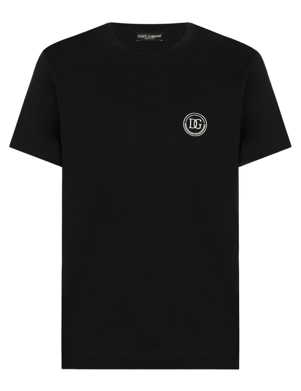 Dolce & Gabbana Embroidered DG Logo T-Shirt Navy Blue