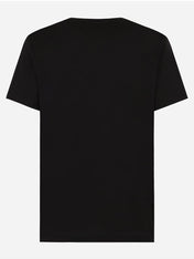 Dolce & Gabbana Embroidered DG Logo T-Shirt Navy Blue