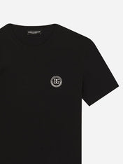 Dolce & Gabbana Embroidered DG Logo T-Shirt Navy Blue