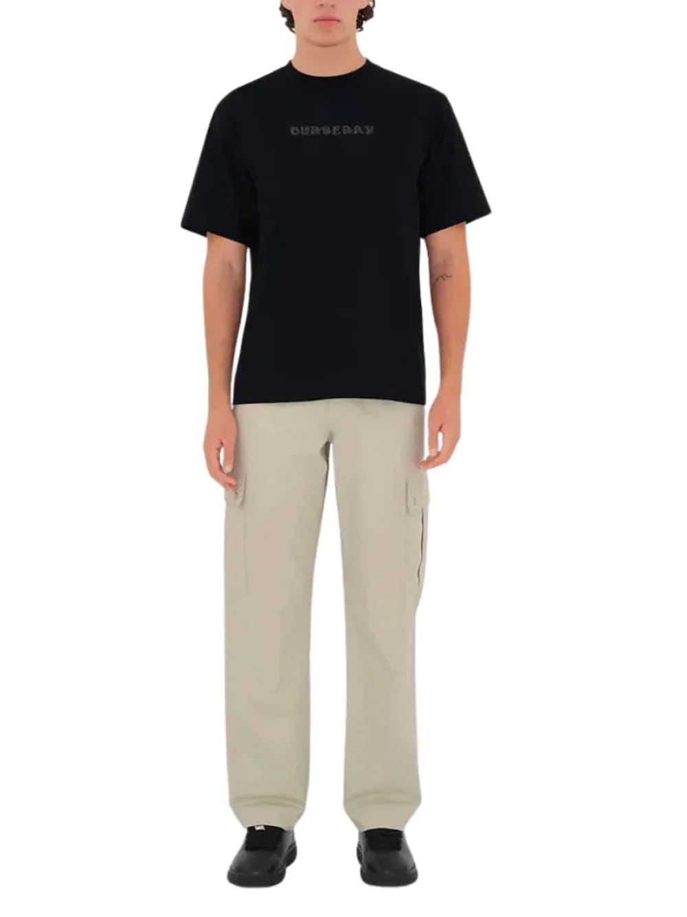 Burberry Paisley Logo Coal Black T-Shirt
