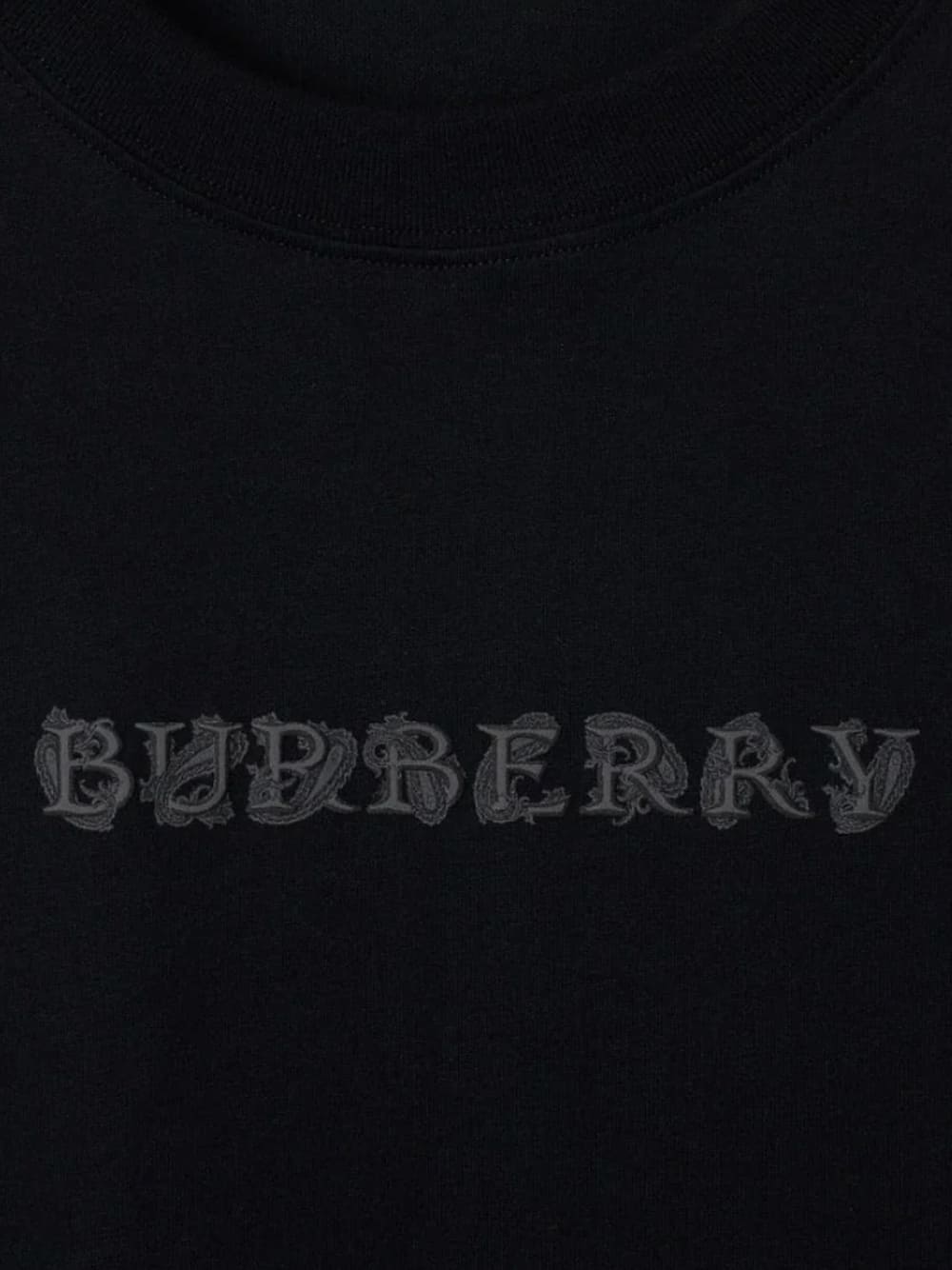 Burberry Paisley Logo Coal Black T-Shirt