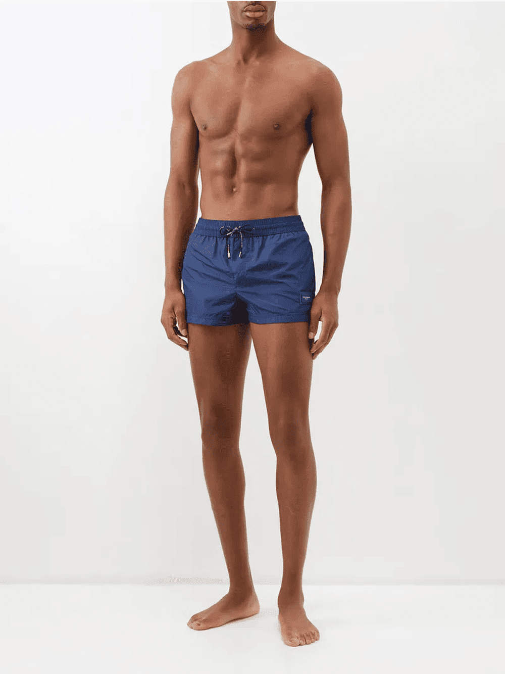 Dolce & Gabbana Logo Plaque Swimshorts Navy Blue