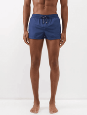 Dolce & Gabbana Logo Plaque Swimshorts Navy Blue