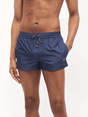 Dolce & Gabbana Logo Plaque Swimshorts Navy Blue