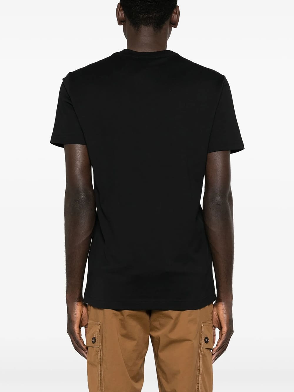 Dolce & Gabbana Italian Sportswear Logo-Print Cotton T-Shirt Black