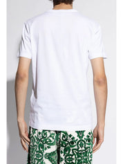 Dolce & Gabbana Italian Sportswear Logo-Print Cotton T-Shirt White