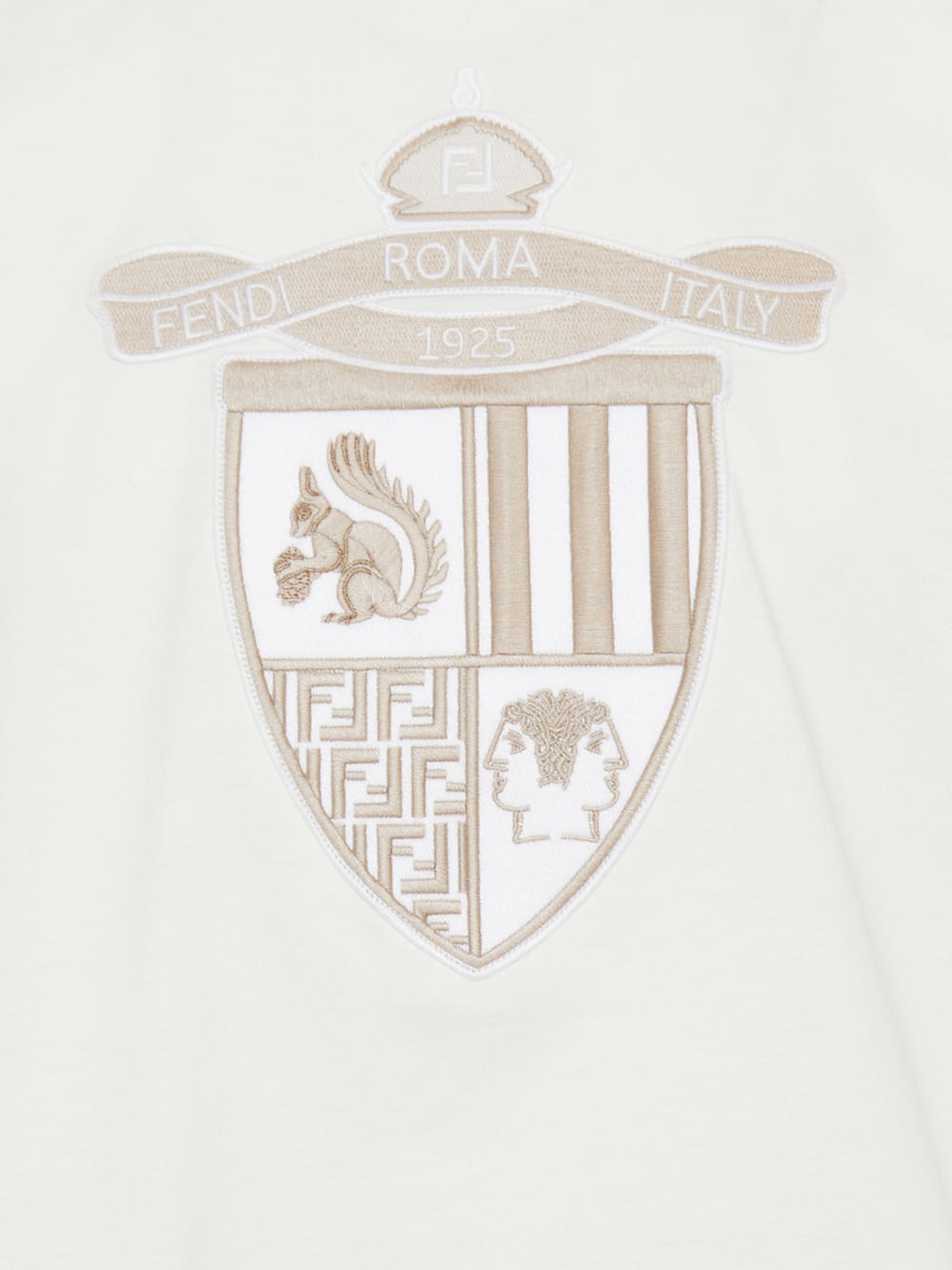 Fendi Cotton Logo T-Shirt White