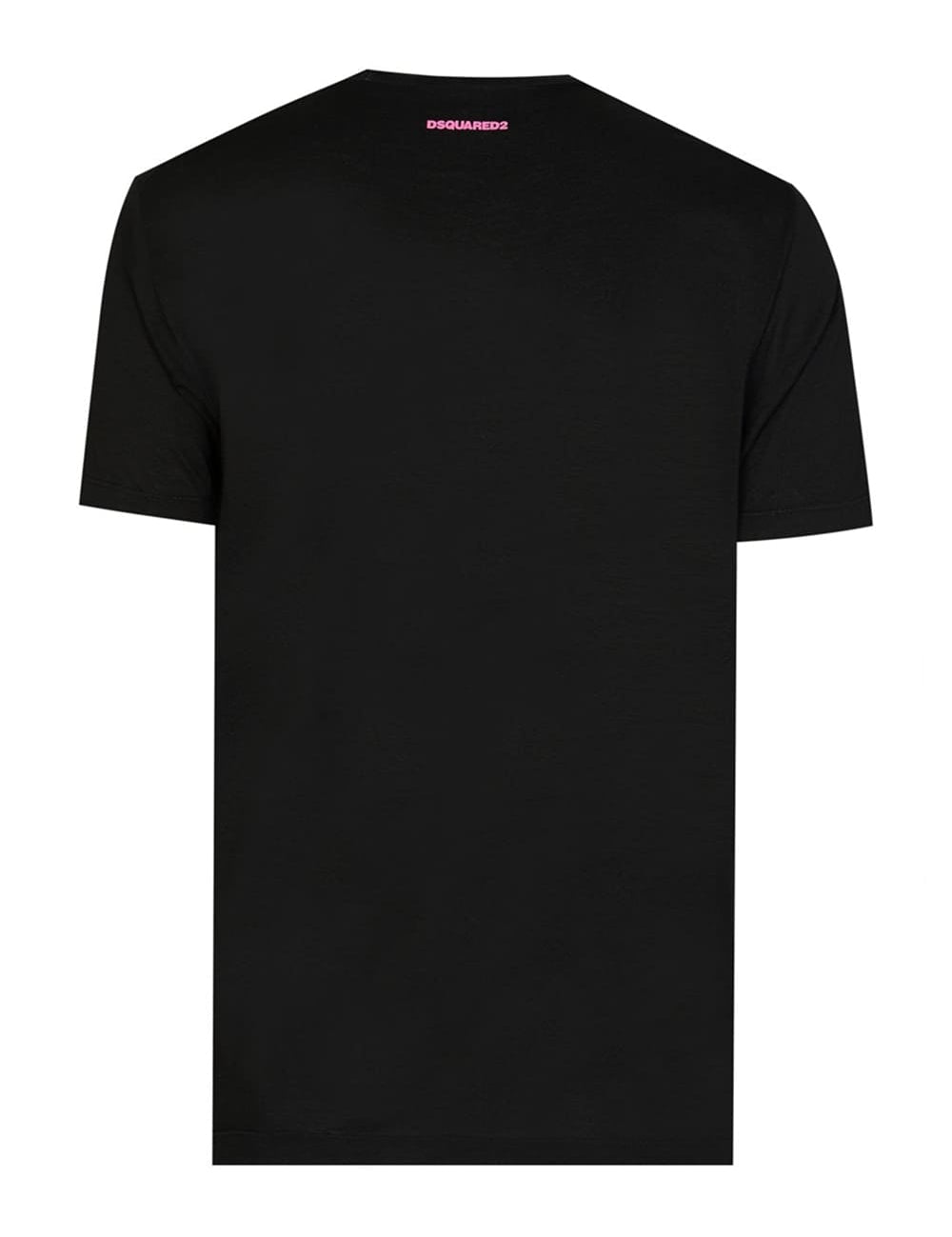 Dsquared2 Pink Icon Logo Print T-Shirt Black