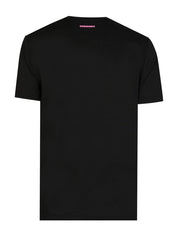 Dsquared2 Pink Icon Logo Print T-Shirt Black