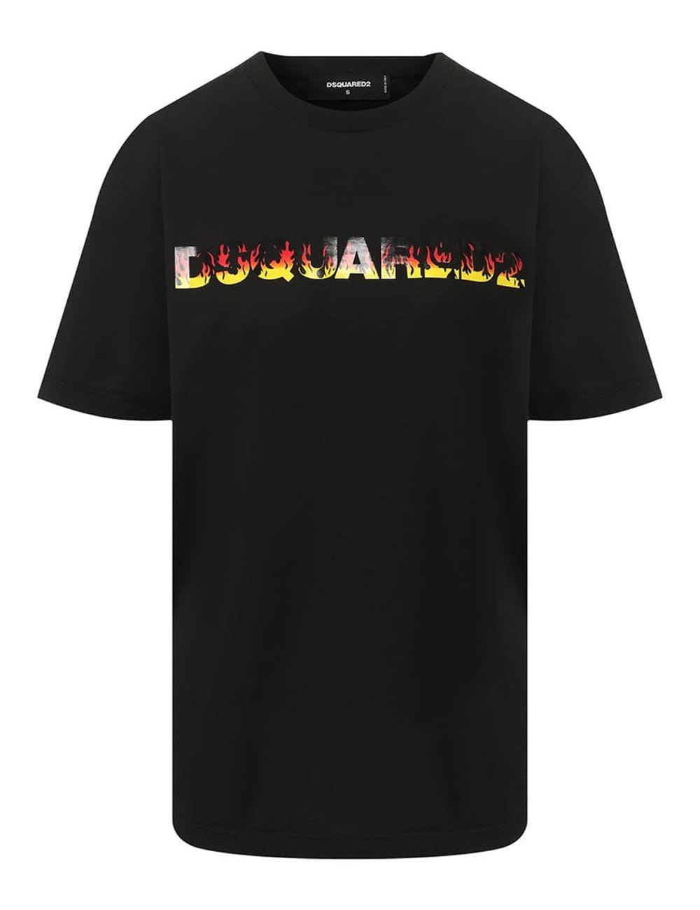 Dsquared2 Flame Logo Print T-Shirt Black