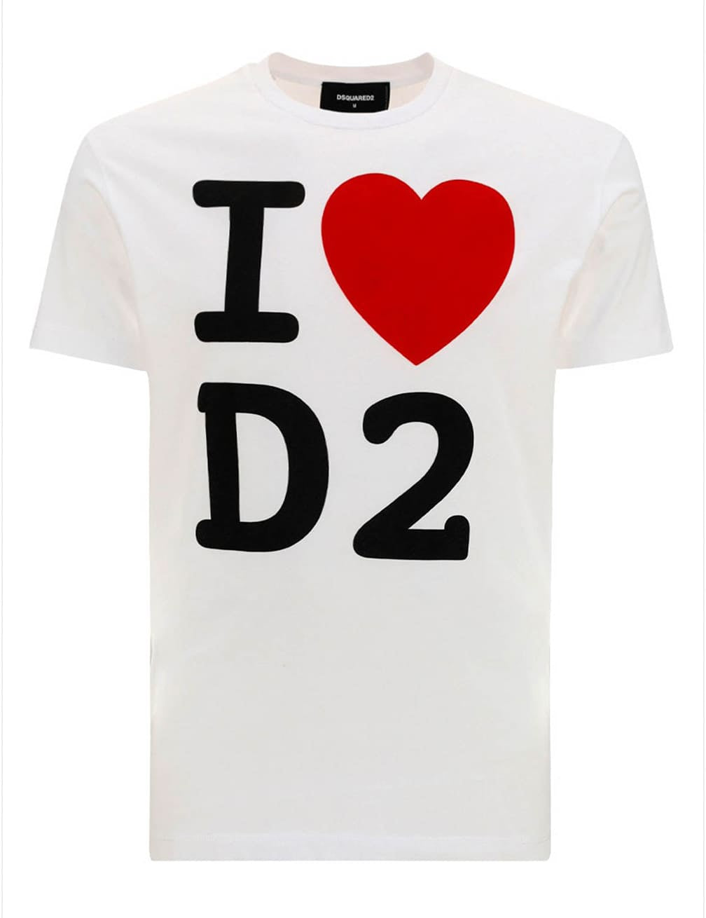 Dsquared2 "I Love D2" Print T-Shirt White