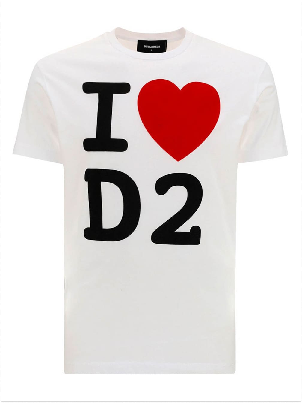 Dsquared2 "I Love D2" Print T-Shirt White