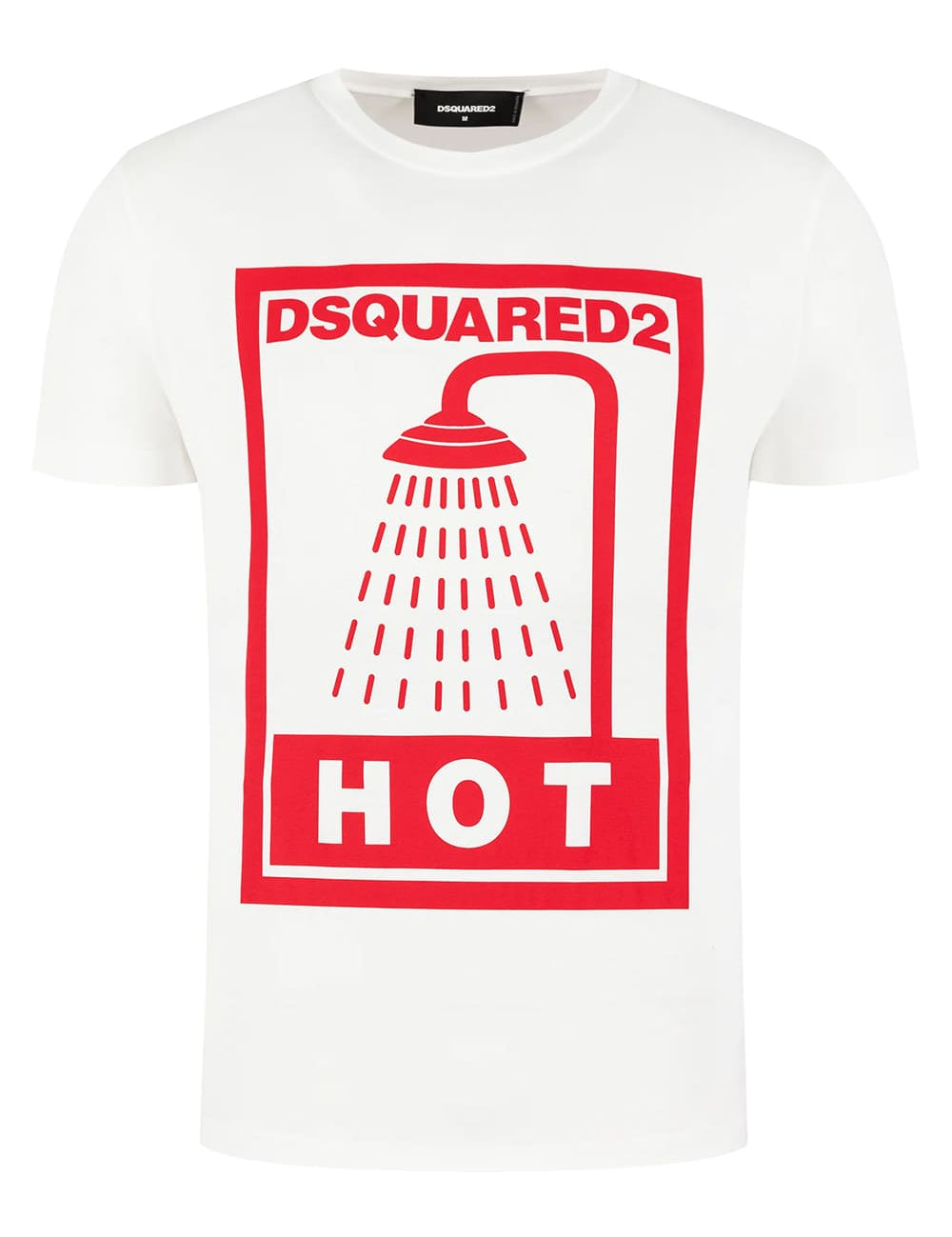 Dsquared2 Hot Shower Logo Print T-Shirt White