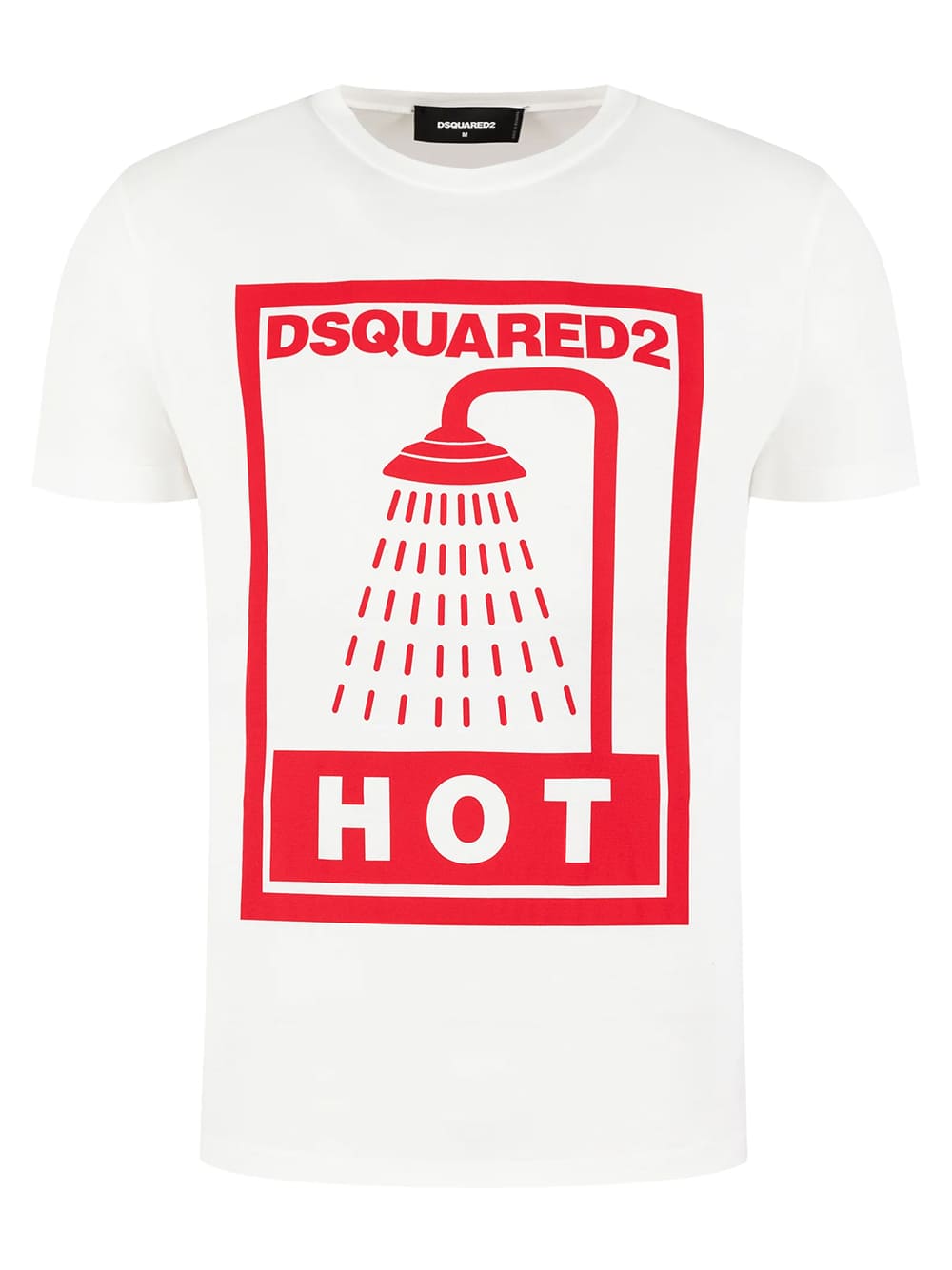 Dsquared2 Hot Shower Logo Print T-Shirt White