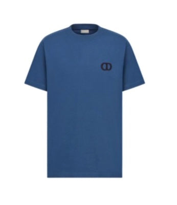 Dior ‘CD’ Icon Logo T Shirt Navy Blue Oversized