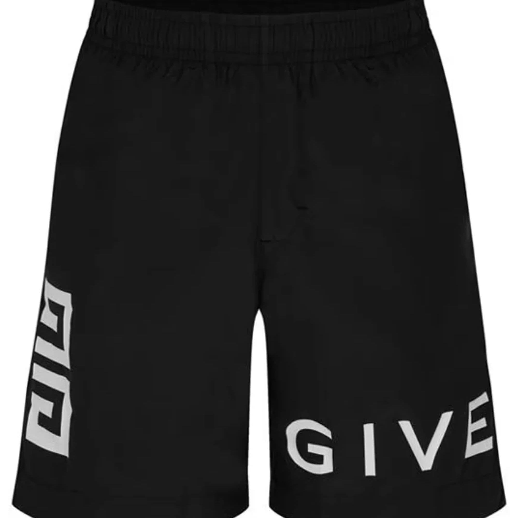 Givenchy 4G Logo Printed Swim Shorts Black