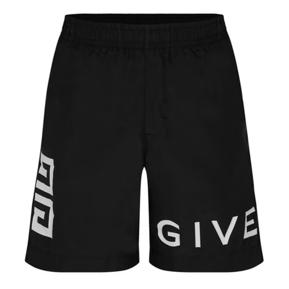 Givenchy 4G Logo Printed Swim Shorts Black
