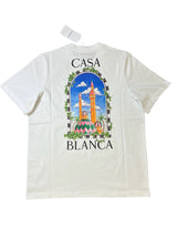 Casablanca vue de damas t shirt white