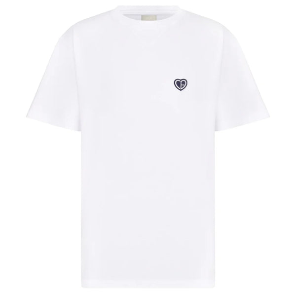 DIOR "CD" HEART PATCH T-SHIRT WHITE