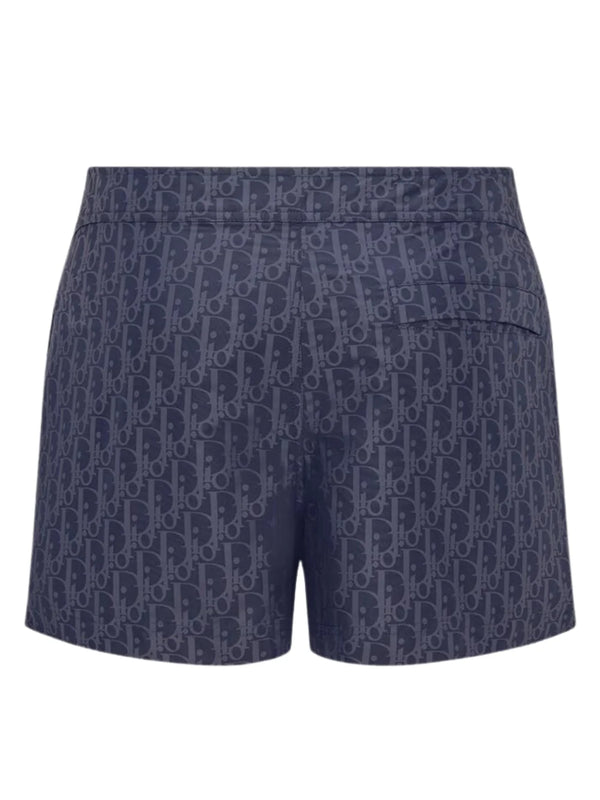 Dior Oblique Swim Shorts Navy