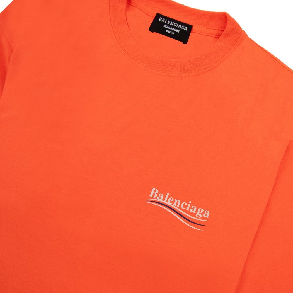 Balenciaga Political T-Shirt Orange