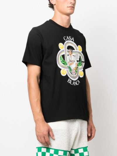 Casablanca Le Joueur T-Shirt Black