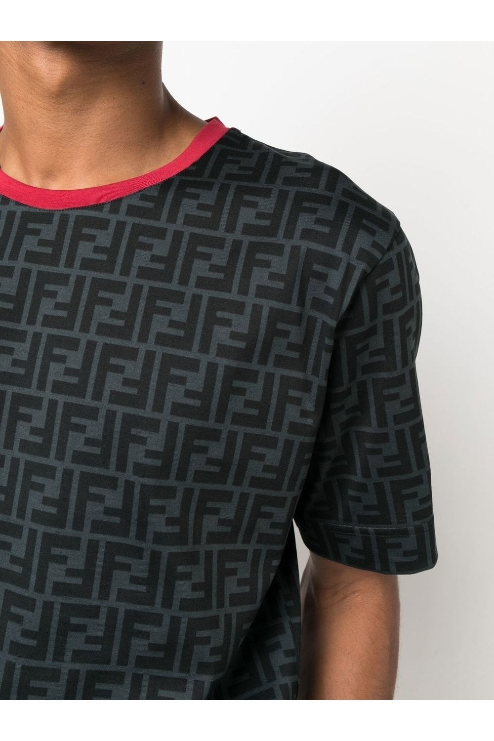 Fendi FF Zucca Print Monogram T-Shirt Grey