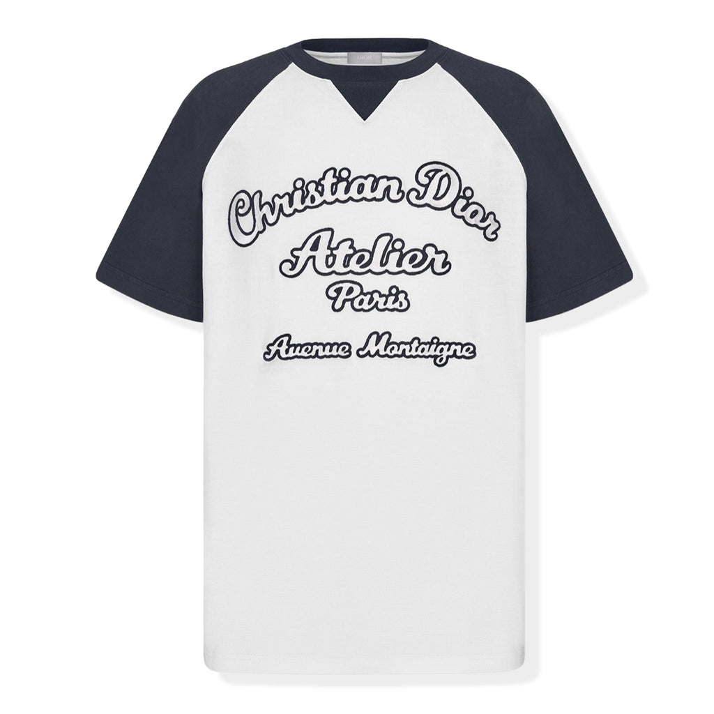 Dior Atelier Oversized T Shirt White And Navy – MRDRIPPZ.COM