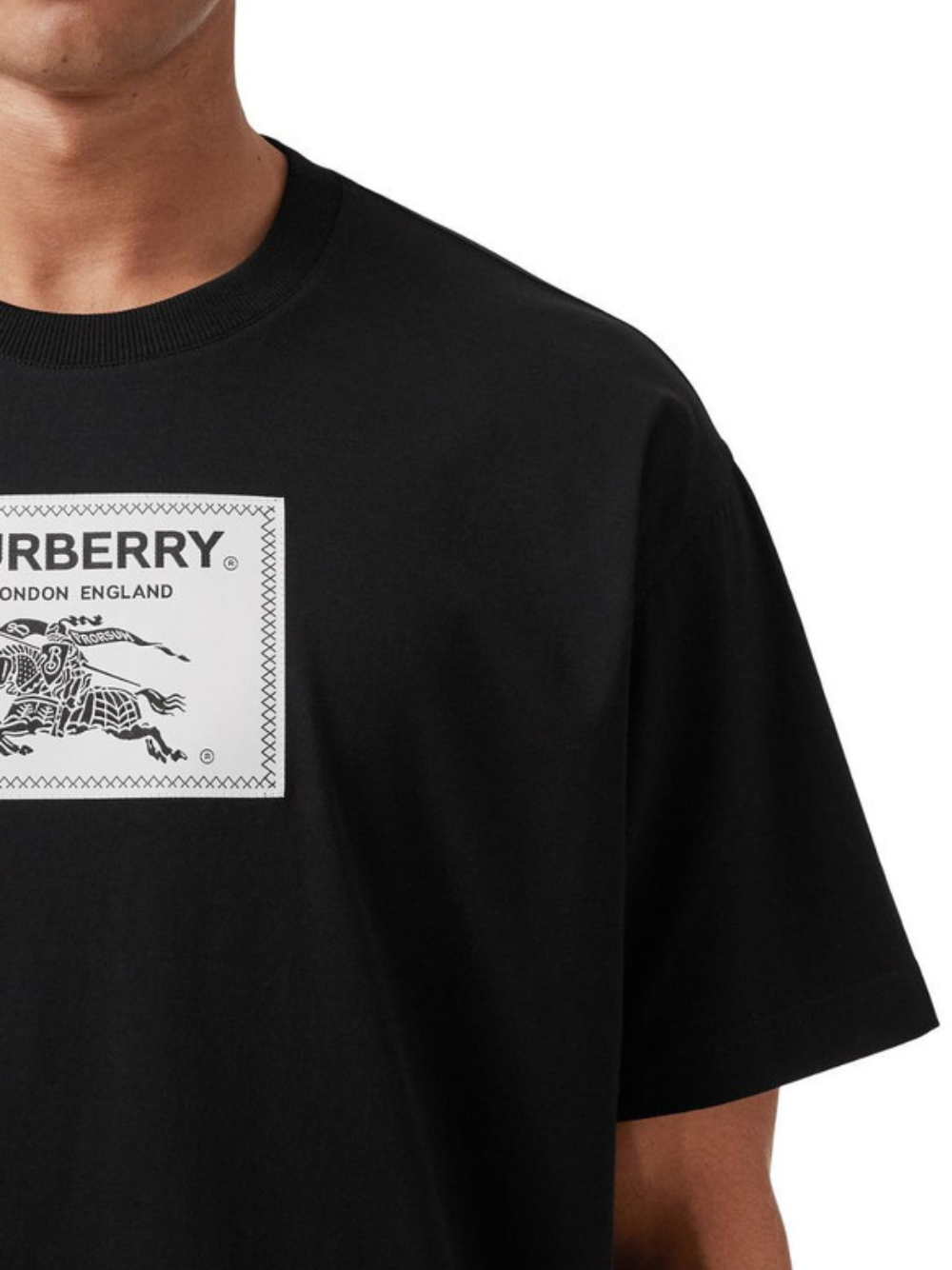 Burberry Horseferry Box Prorsum Label T-Shirt Black