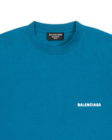 BALENCIAGA OVERSIZED T SHIRT INDIGO BLUE