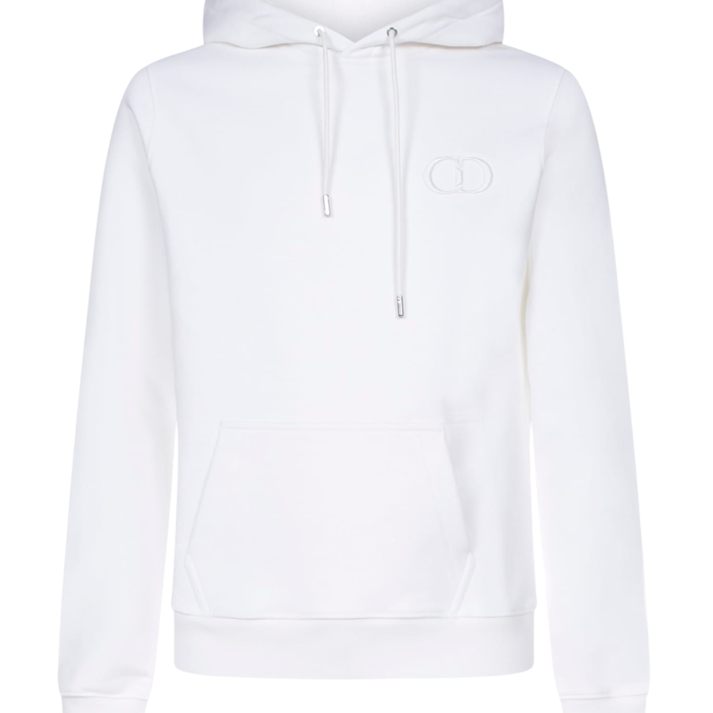 Dior CD Icon Hooded Sweatshirt White