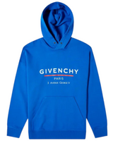 GIVENCHY ADDRESS HOODIE BLUE