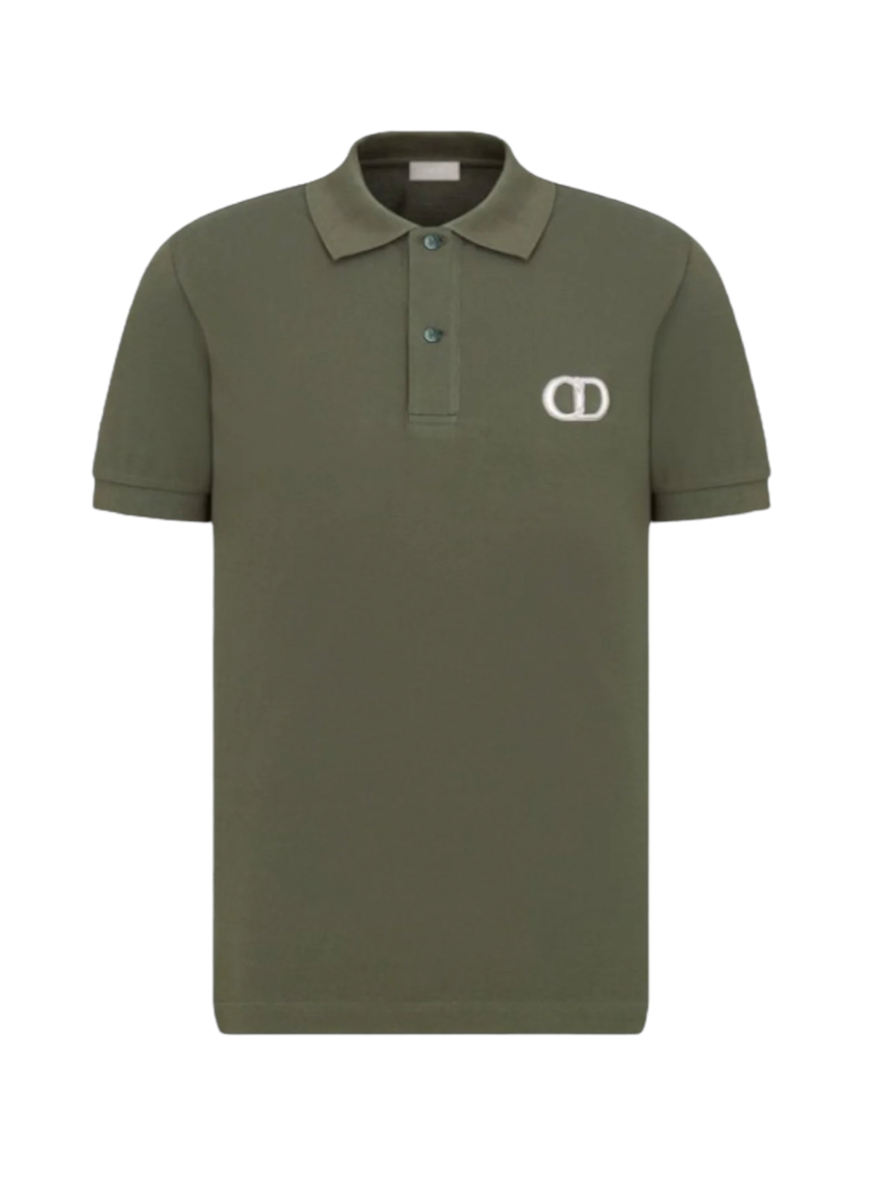 Dior CD Icon Polo Shirt Khaki Green